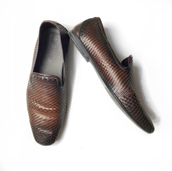 Zara | Shoes | Zara Mens Brown Braided 